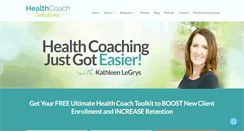 Desktop Screenshot of healthcoachsolutions.net