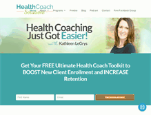 Tablet Screenshot of healthcoachsolutions.net